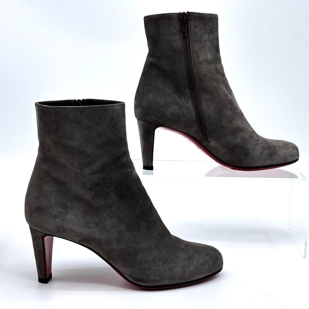 極美品】 Louboutin　クリスチャンルブタン スエード　ショートブーツ