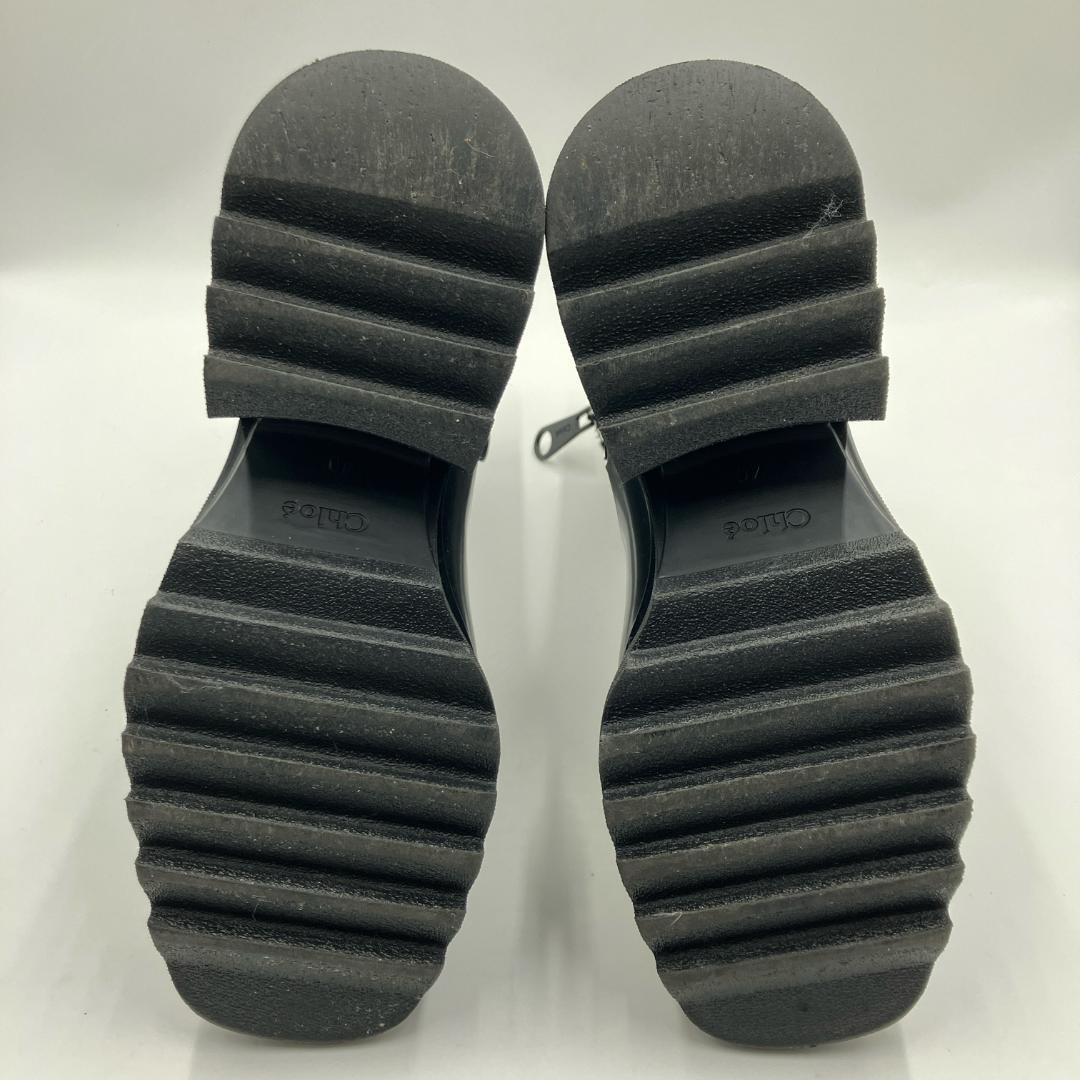 【美品】Chloé　8.6万 BETTY レインブーツ ラバー ブラック 40