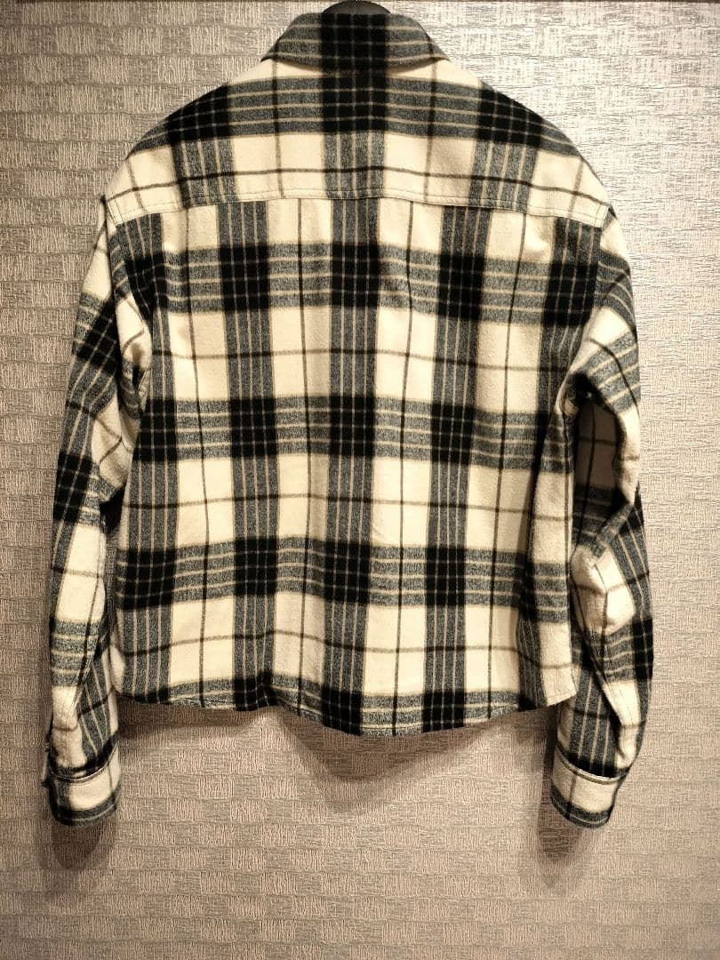 【PLAID COTTON NEL SHIRT】(CROPPED) サイズ0