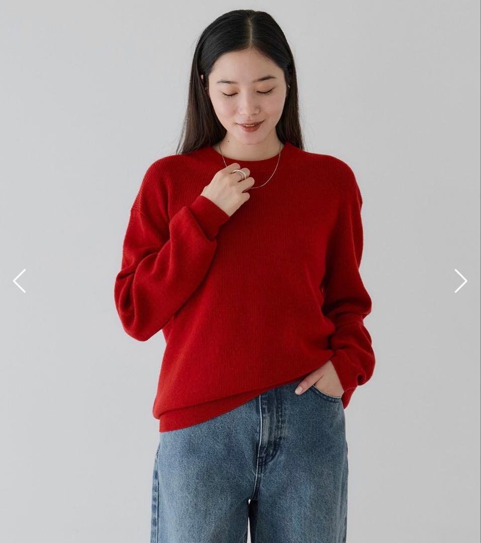 n*o様 crewre カシミアブレンドメリノウールニット