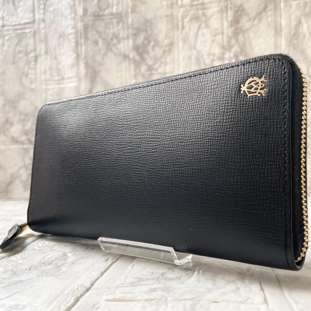 未使用級✨dunhill ダンヒル 長財布　カドガン　ラウンドジップ　ブラック