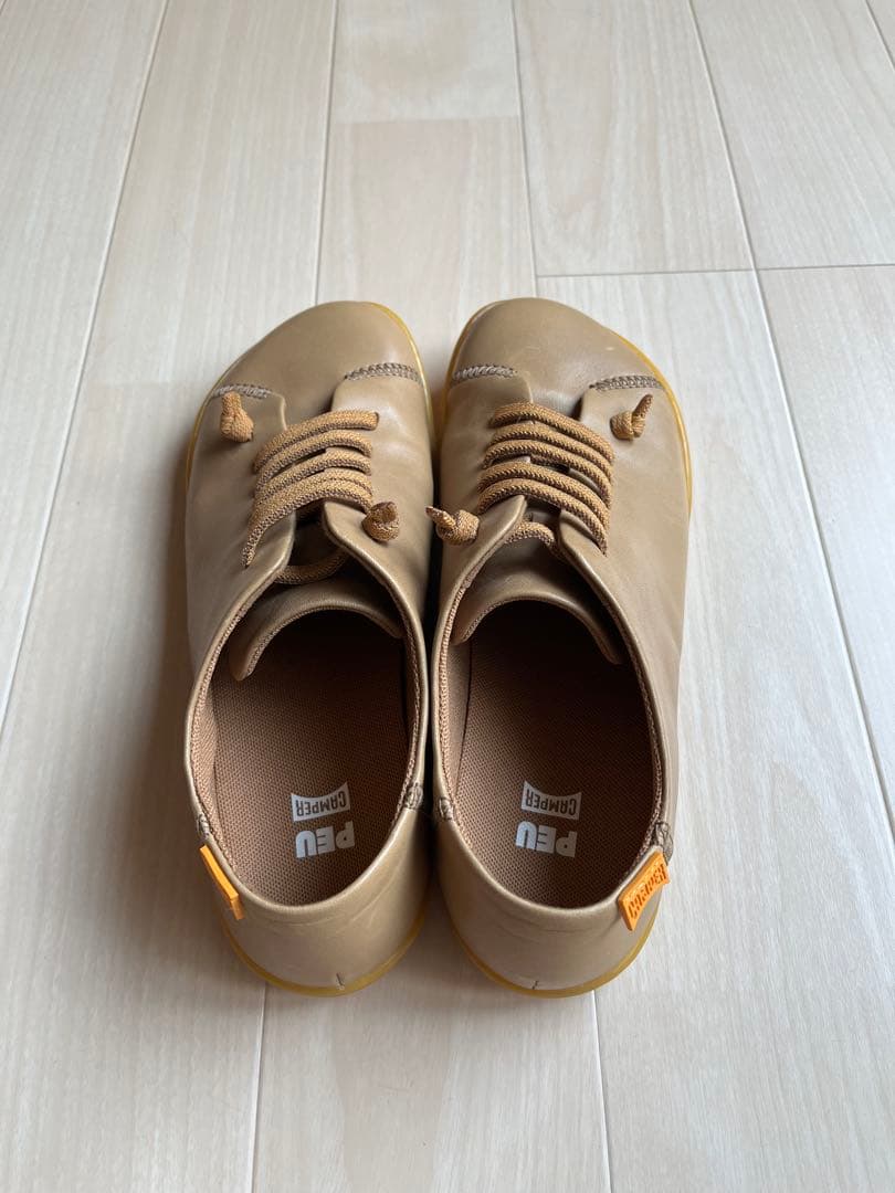 がちゃぴんさん専用 カンペール　PEU ベージュ レースアップシューズ