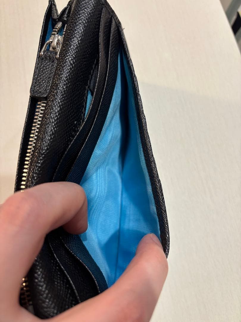 ブルガリ　本革　長財布