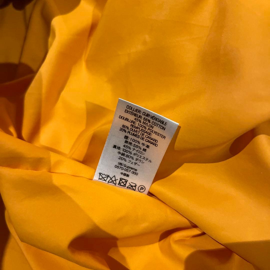 ジャケット・アウター Supreme Leather Collar Puffy Jacket /M