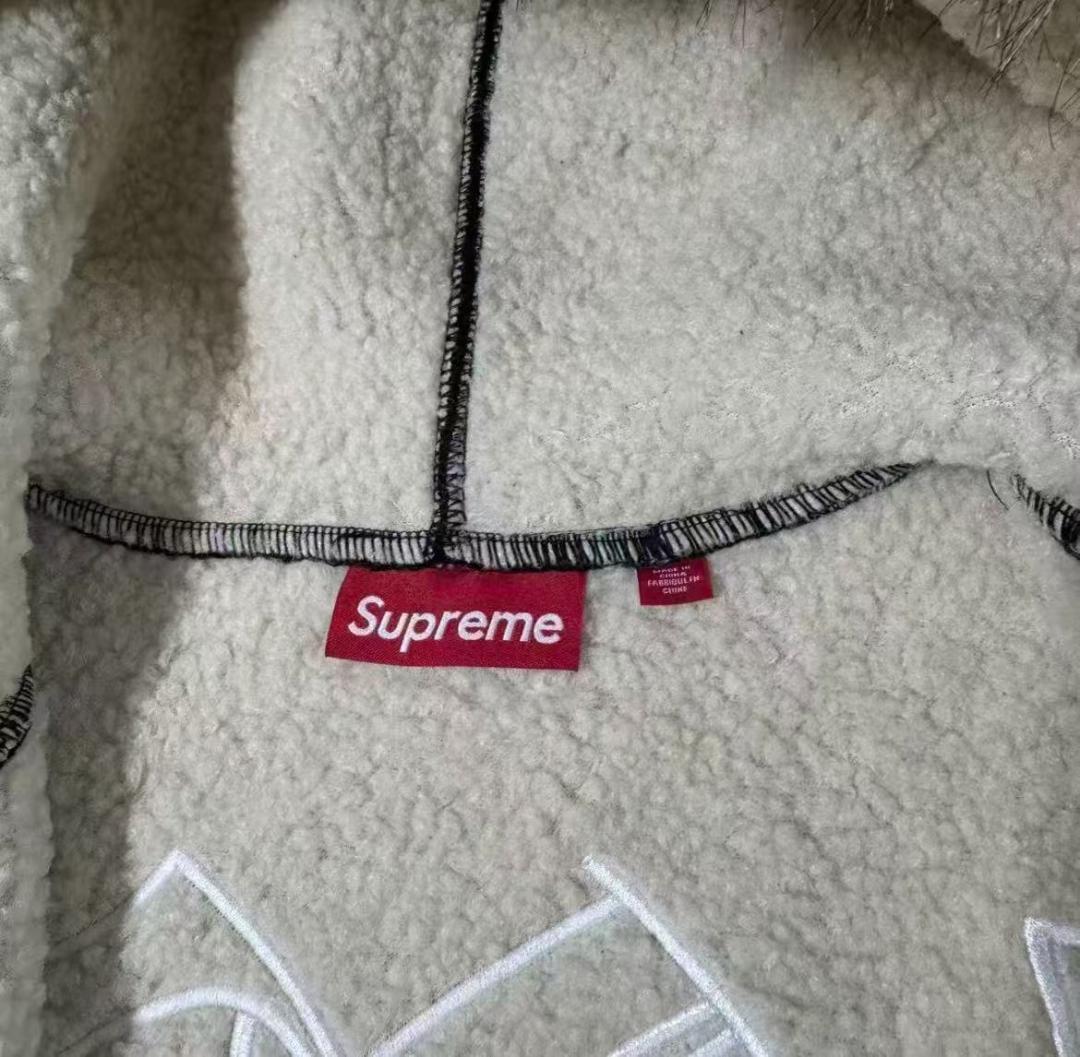 Supreme Faux Fur Zip Up Hoodie ブラック Sサイズ