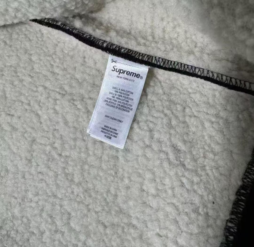 Supreme Faux Fur Zip Up Hoodie ブラック Sサイズ