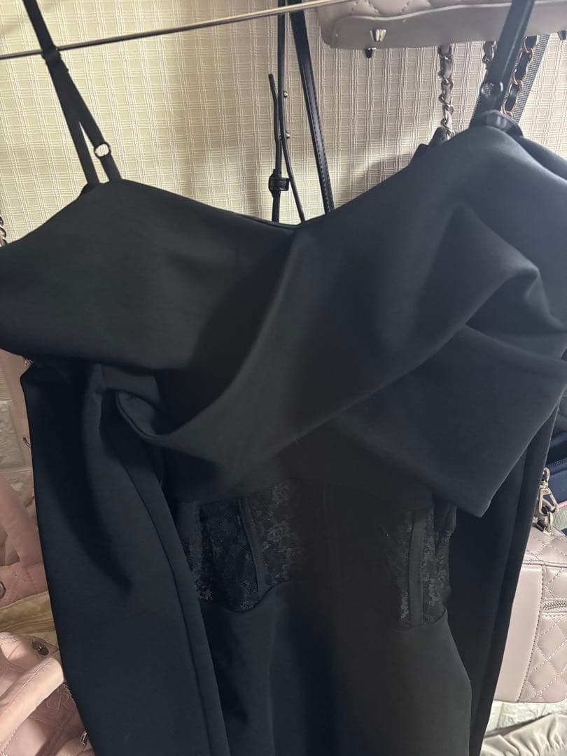 ダーリッチ Darich コルセットレースカットミニワンピースBLK