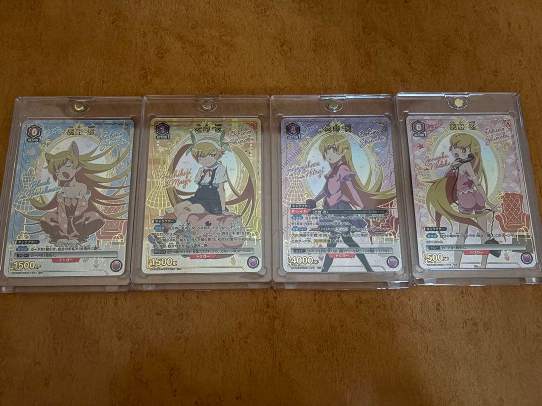 忍野忍 カードセット 4枚セット