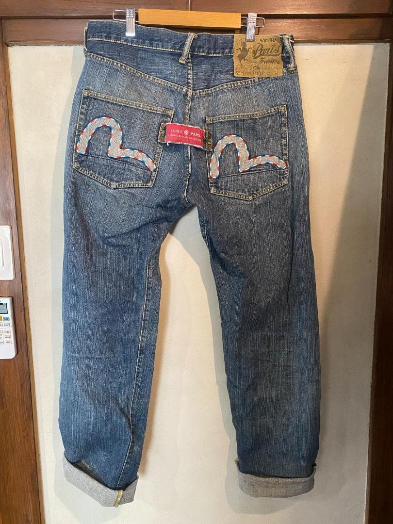 波乗小僧　EVISU PARIS デニムパンツ カモメステッチ 赤タグ