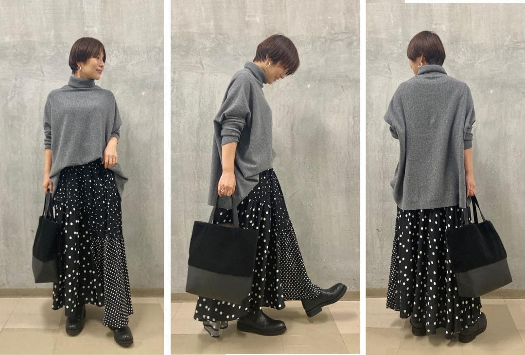 ハイネックBIGニット　BEARDSLEY