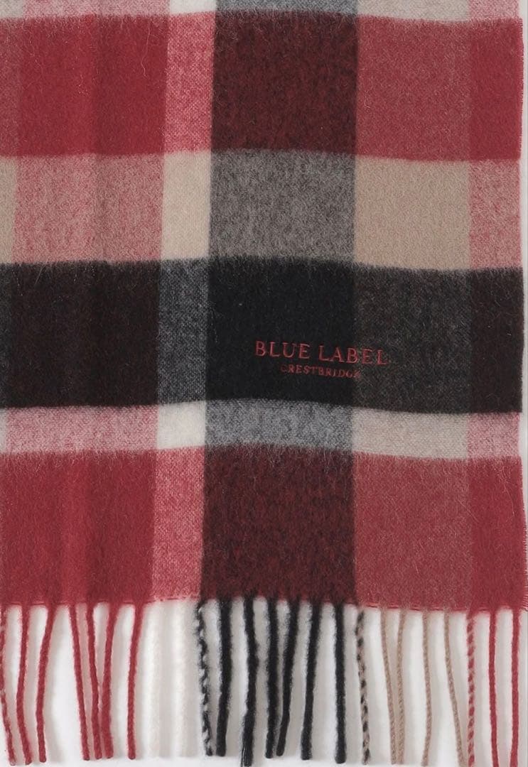 【カシミヤ100%！】【未使用品！】BLUE LABELウォッシャブルマフラー