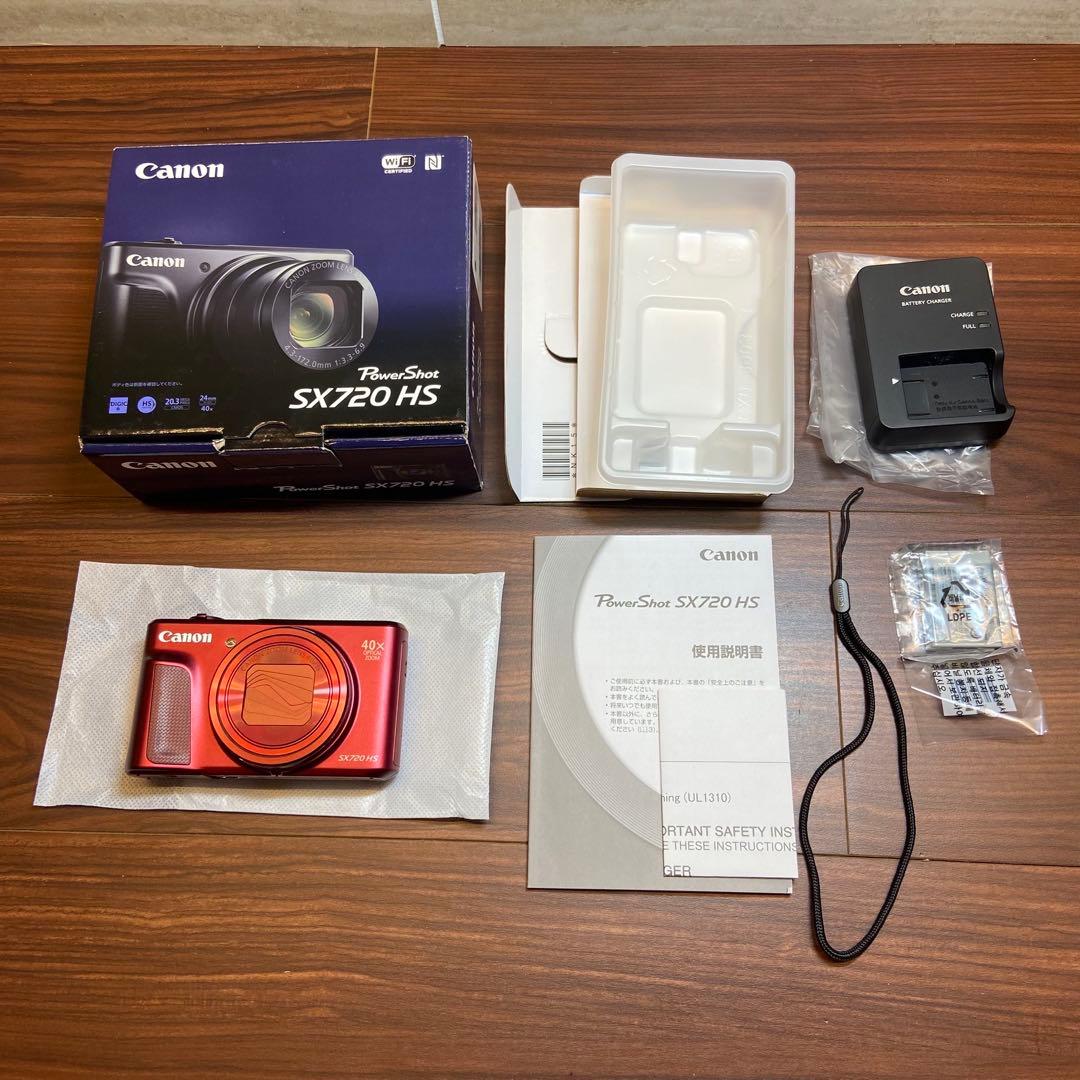 Canon PowerShot SX720 HS レッド 3038