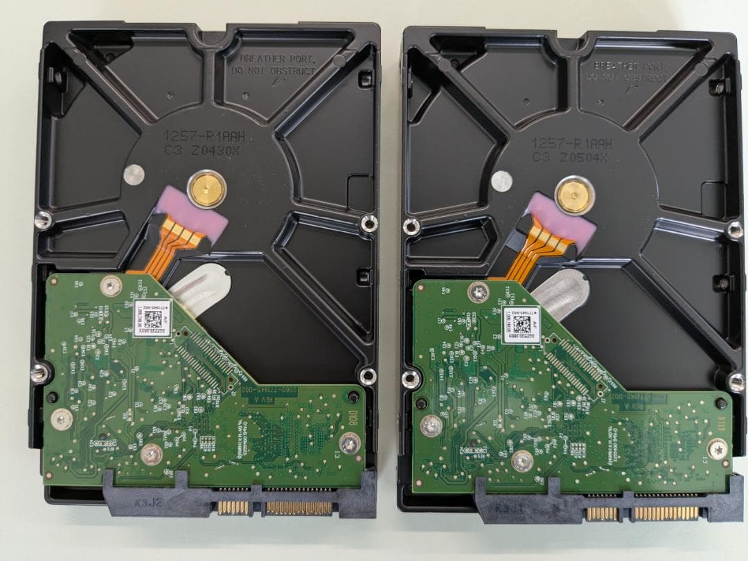 2台 WD Red 3TB I・O DATA NAS WD30EFRX　OS入り