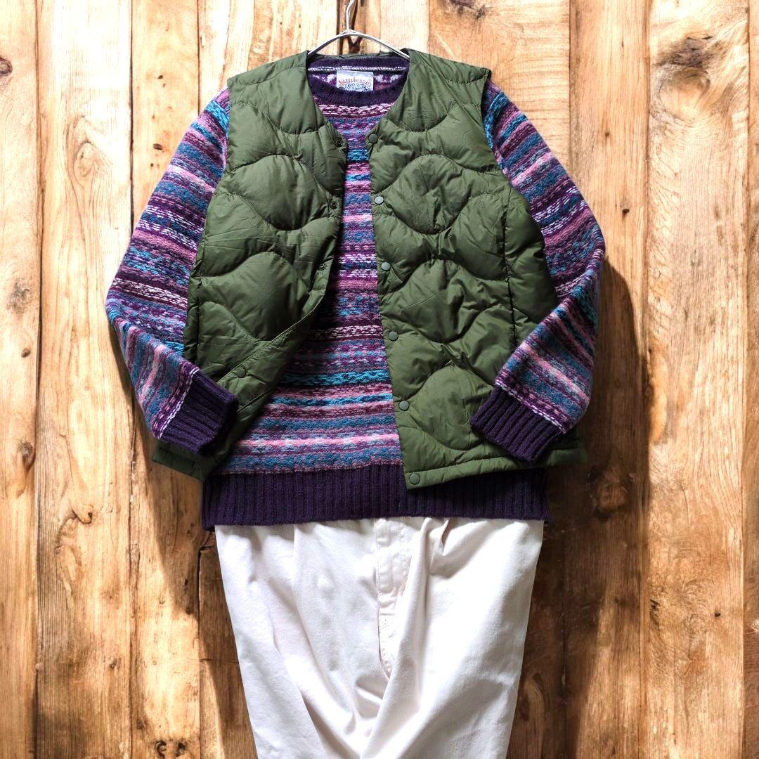 美品 Jamieson's フェアアイル ニットセーター 総柄 L ユニセックス