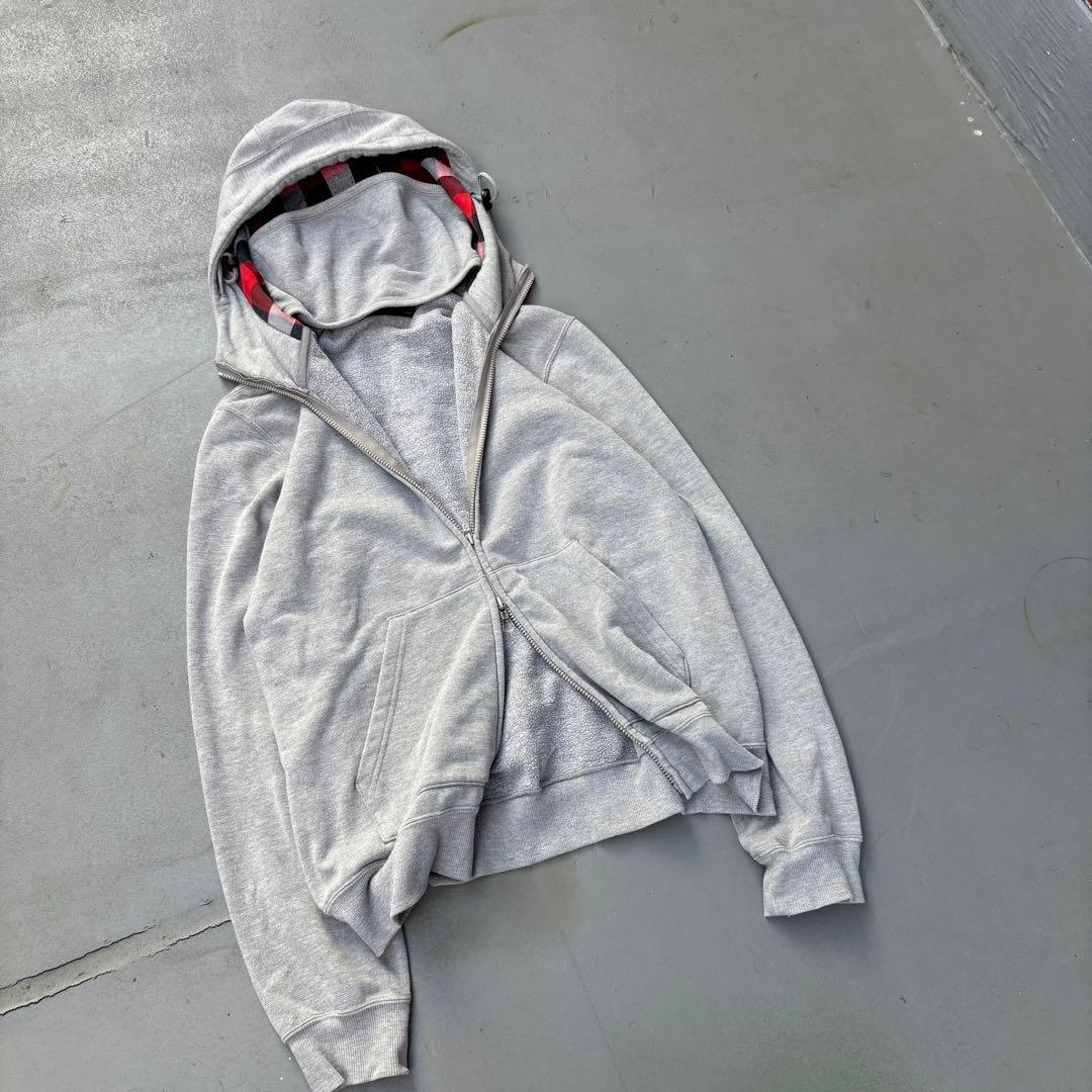 00s SOPHNET. フルジップ　ジップアップパーカー　マスク　チェック地