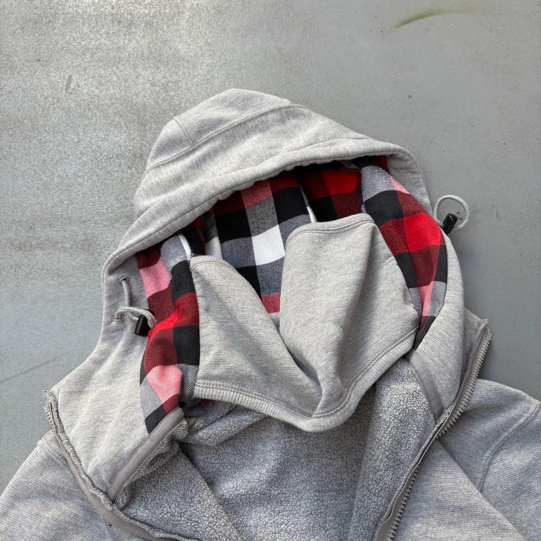 00s SOPHNET. フルジップ　ジップアップパーカー　マスク　チェック地