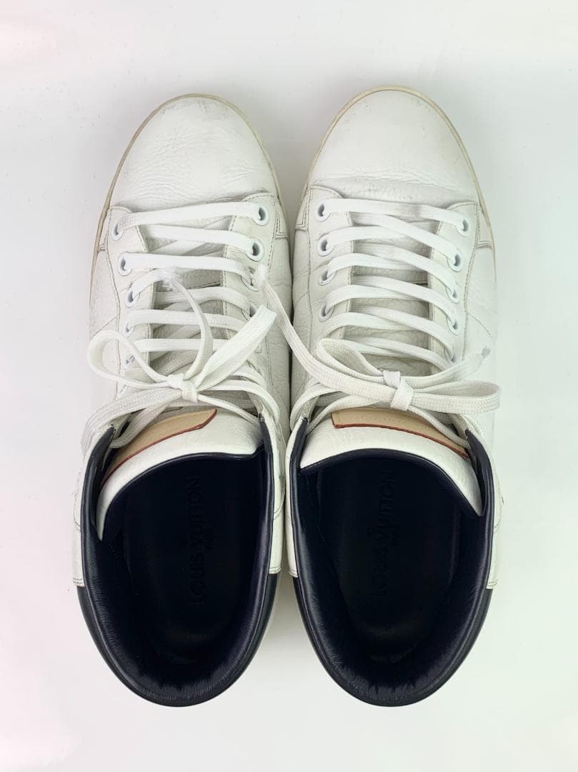 ルイヴィトン ハイカットスニーカー LVロゴ ホワイト