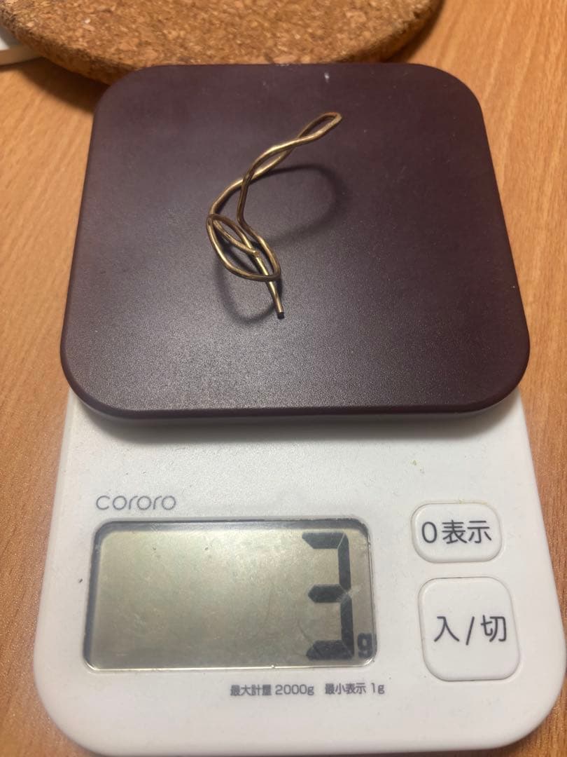 18kツイストデザインリング 3g