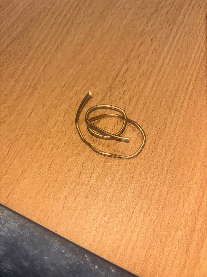 18kツイストデザインリング 3g