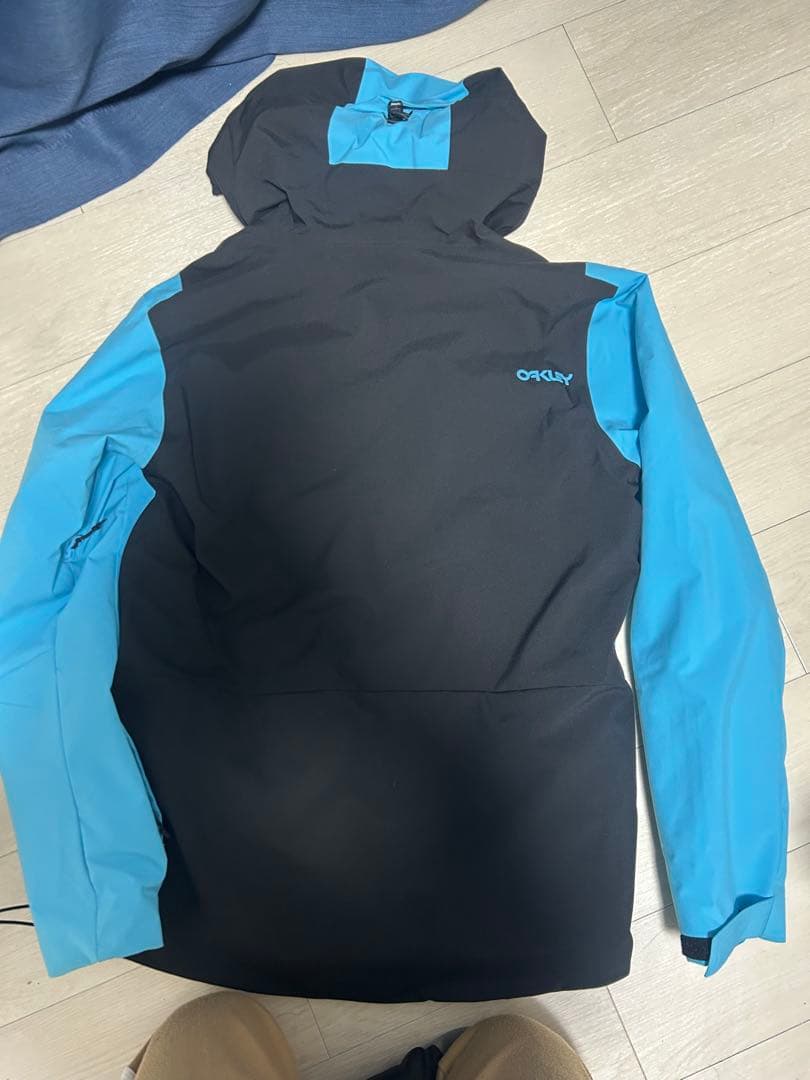 OAKLEY スノーボードウェア ブラック/ブルー 上下セット