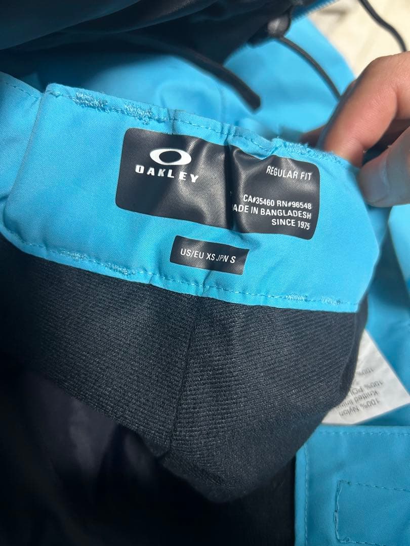 OAKLEY スノーボードウェア ブラック/ブルー 上下セット