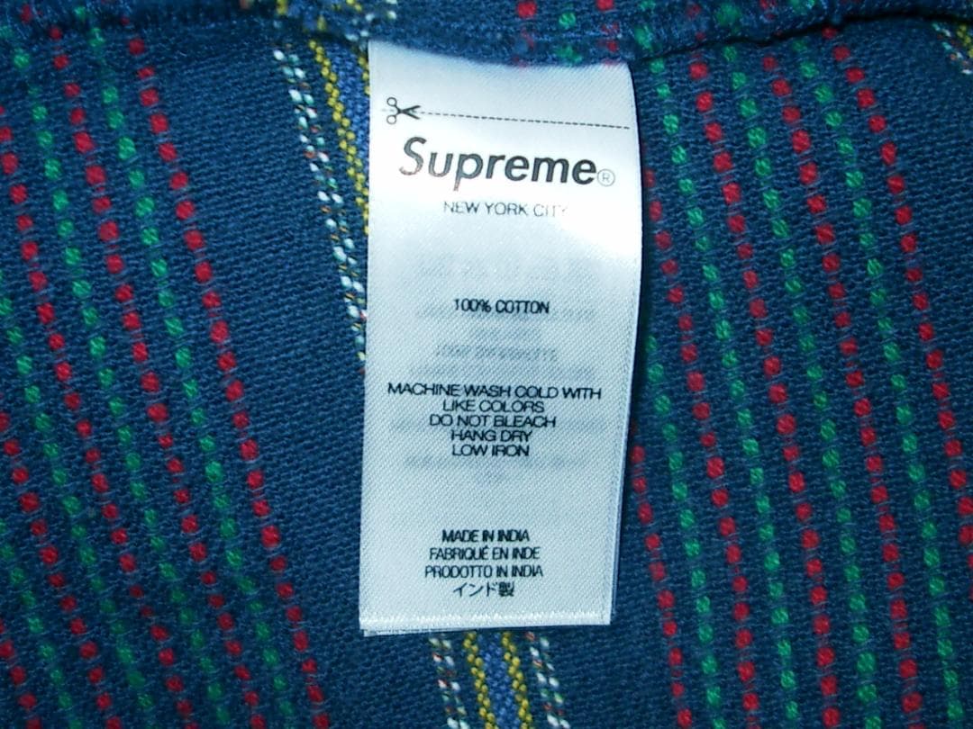Lサイズ 24aw Supreme Woven Stripe Shirt