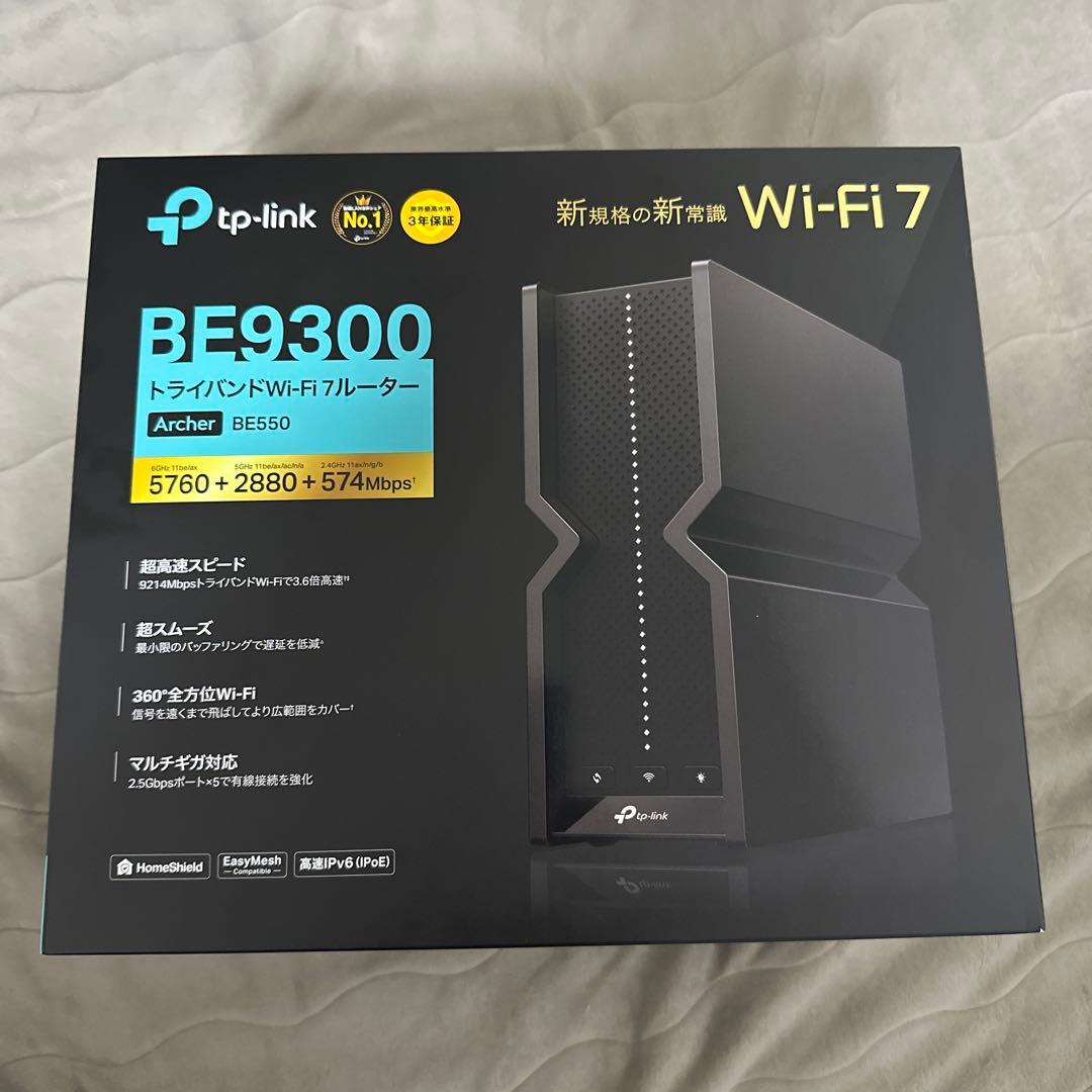 開封品 Wi-Fi7 TP-Link BE9300 無線LANルーター