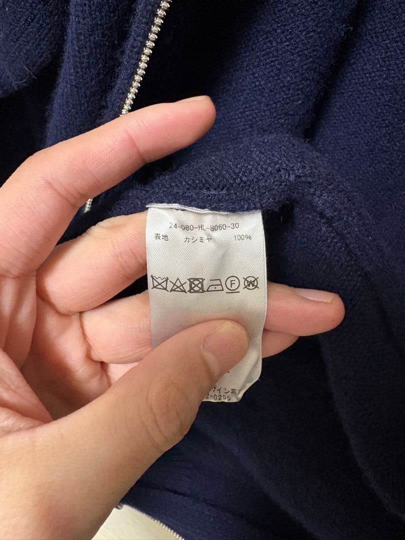 HERILL ゴールデンキャッシュ ジップアップ セーター