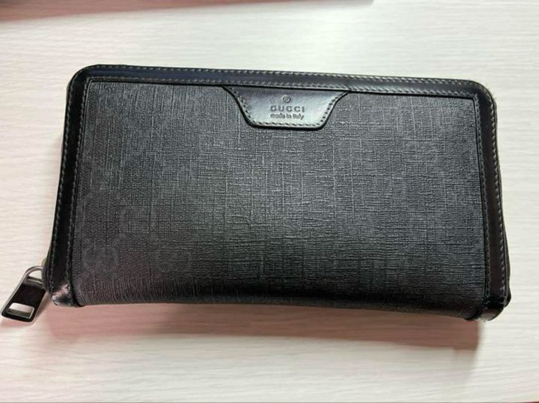 reiton☆GUCCI グッチ 長財布 ラウンドファスナー メンズ財布