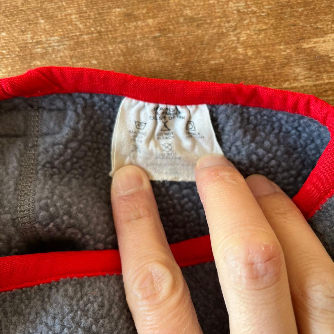 98年製 patagonia ネックゲイター グレー✖️レッド