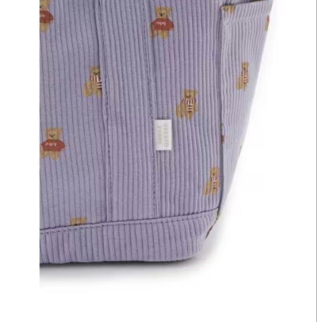 販路限定　ホリデイ　ベア柄ママバッグ　トートバッグ　秋冬　ジェラートピケ