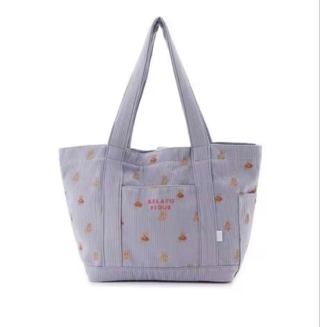 販路限定　ホリデイ　ベア柄ママバッグ　トートバッグ　秋冬　ジェラートピケ