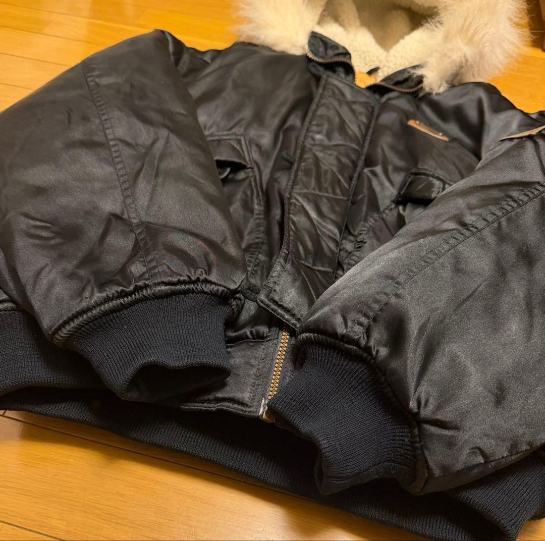 ファー付きフード ダウンジャケット　y2k 短丈