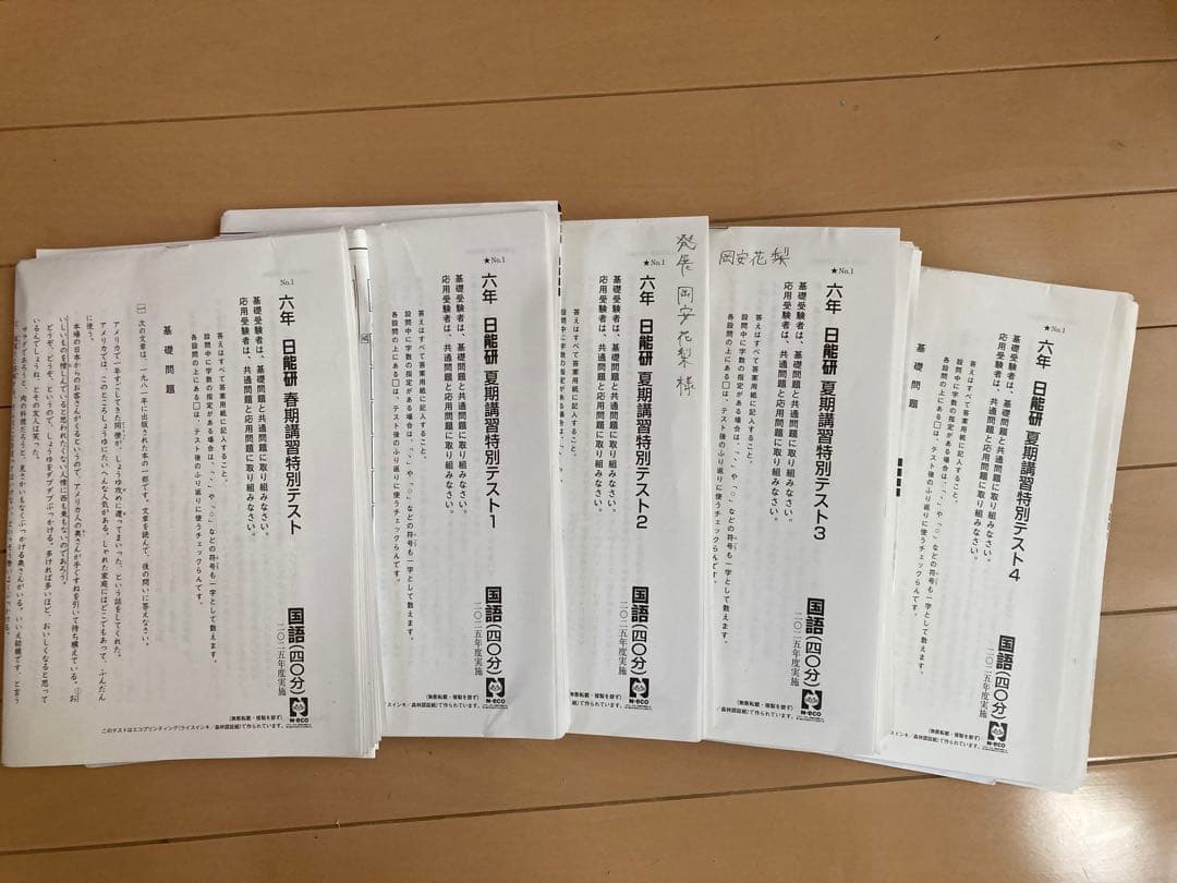 ‼️Mac‼️日能研 6年テスト 2025年度 公開模試 育成 夏春講習