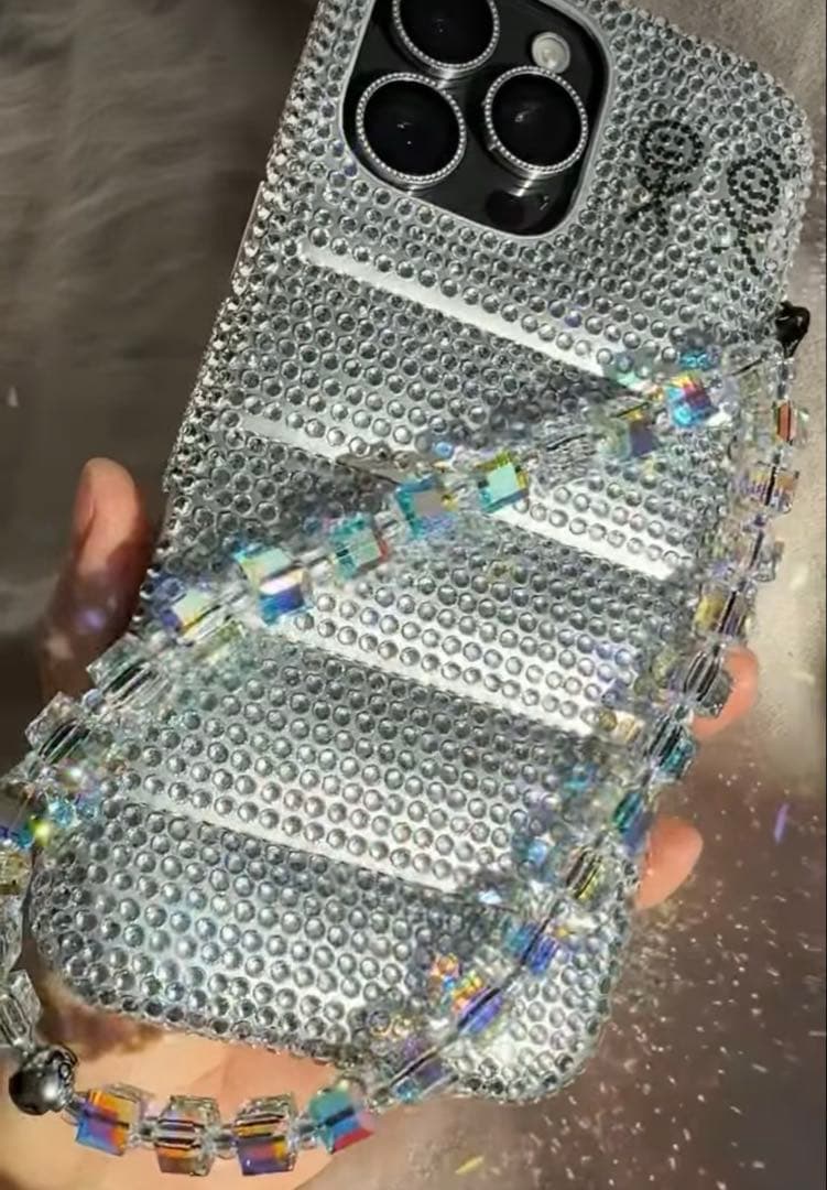 スマホアクセサリー StringTing Drip Ting Crystal Wristlet