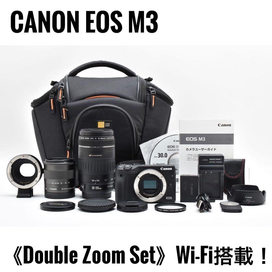キヤノン CANON EOS M3 EF-M ダブルズーム 【Wi-Fi搭載！】