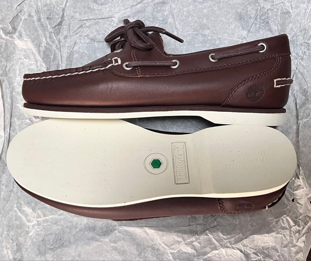 新品　試着のみ Timberland ブラウン デッキシューズ ボートシューズ