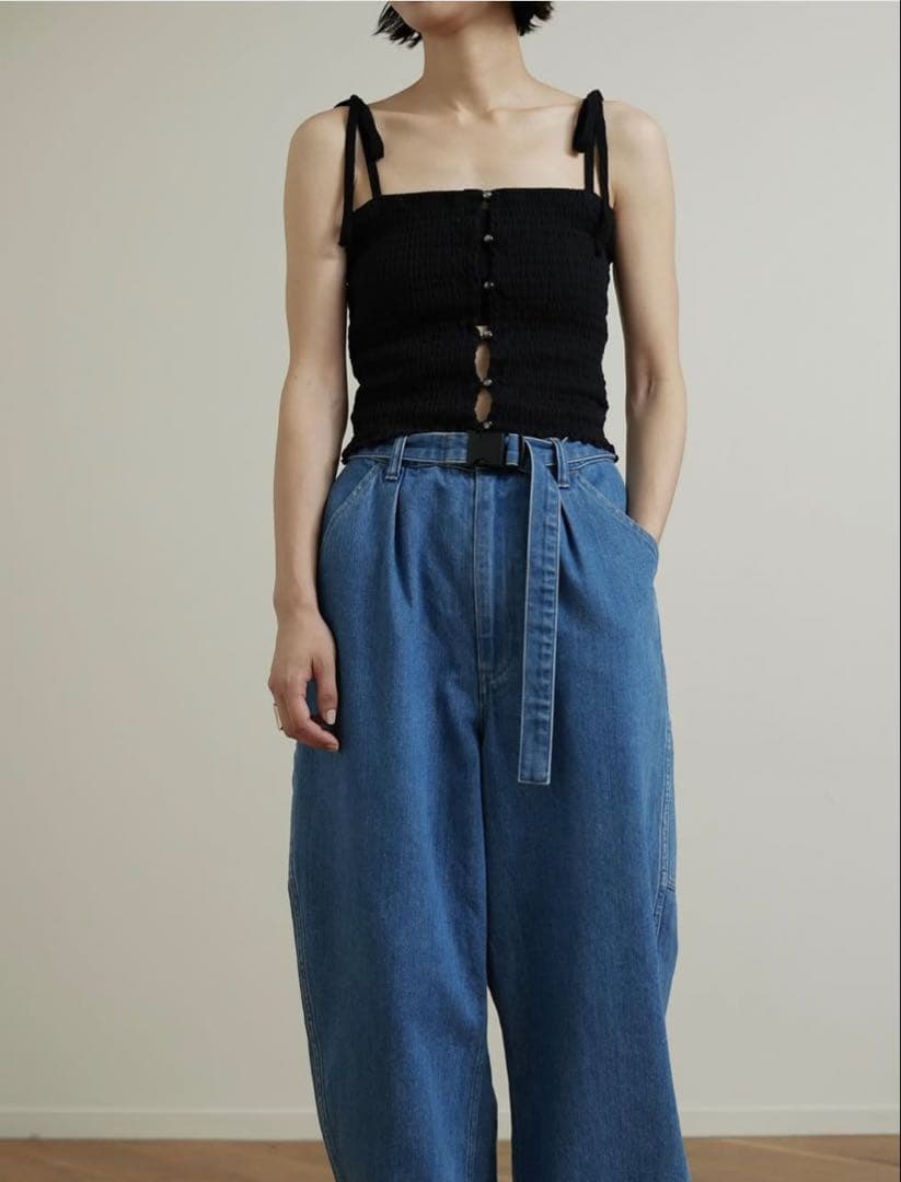 PHEENY / フィーニー　キャミソール BLACK