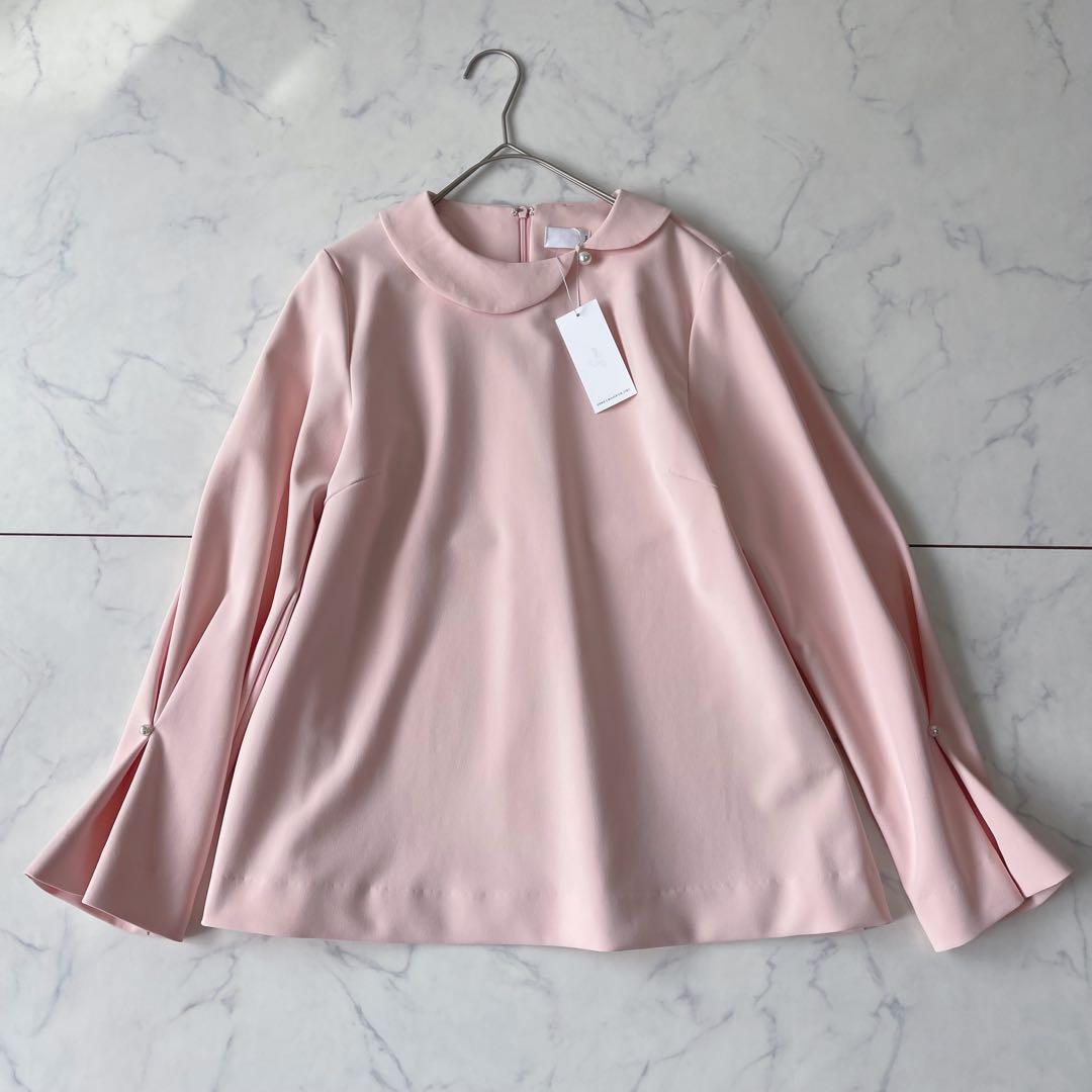 よこよこ【新品】SONO ソーノ パールボタン 丸襟 長袖ブラウス