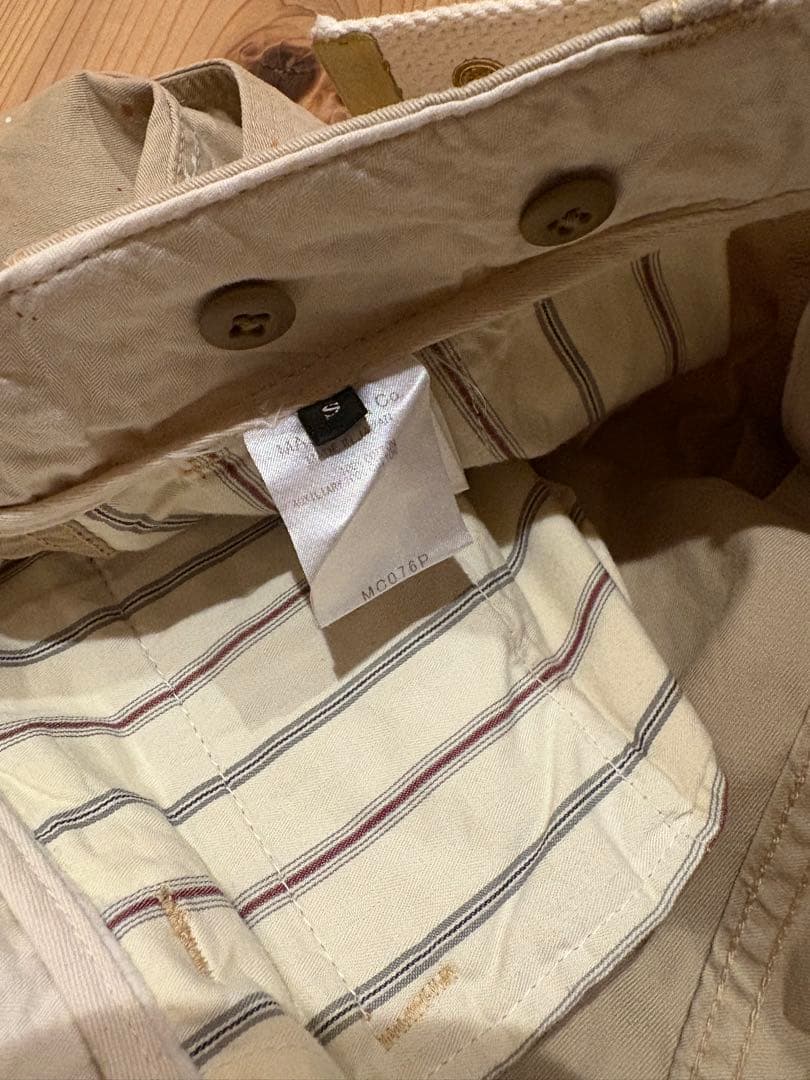 【美品】MASTER&CO. マスターアンドコー チノ ペンキ加工　ベージュ