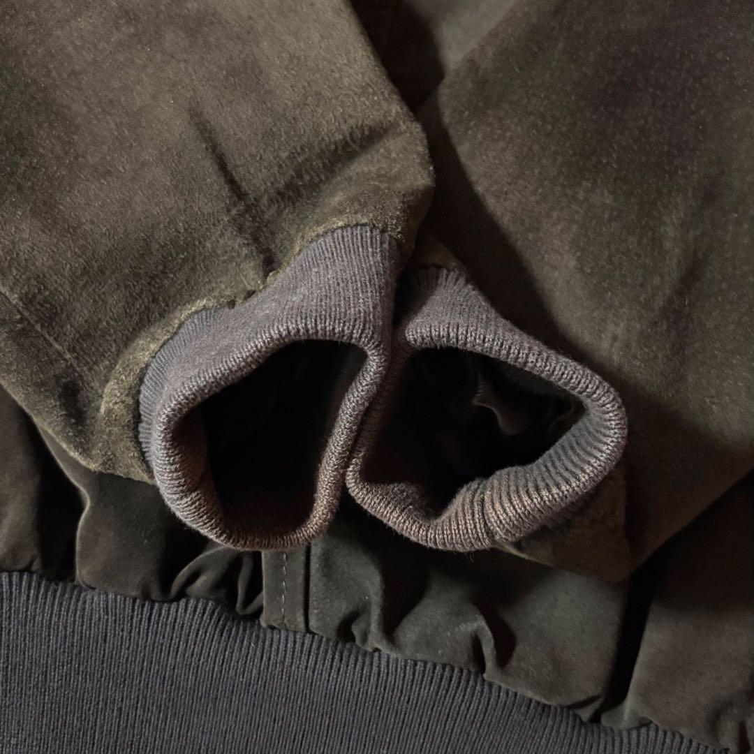 Eddie BauerスエードレザージャケットG9タイプブルゾン本革ブラウンXS