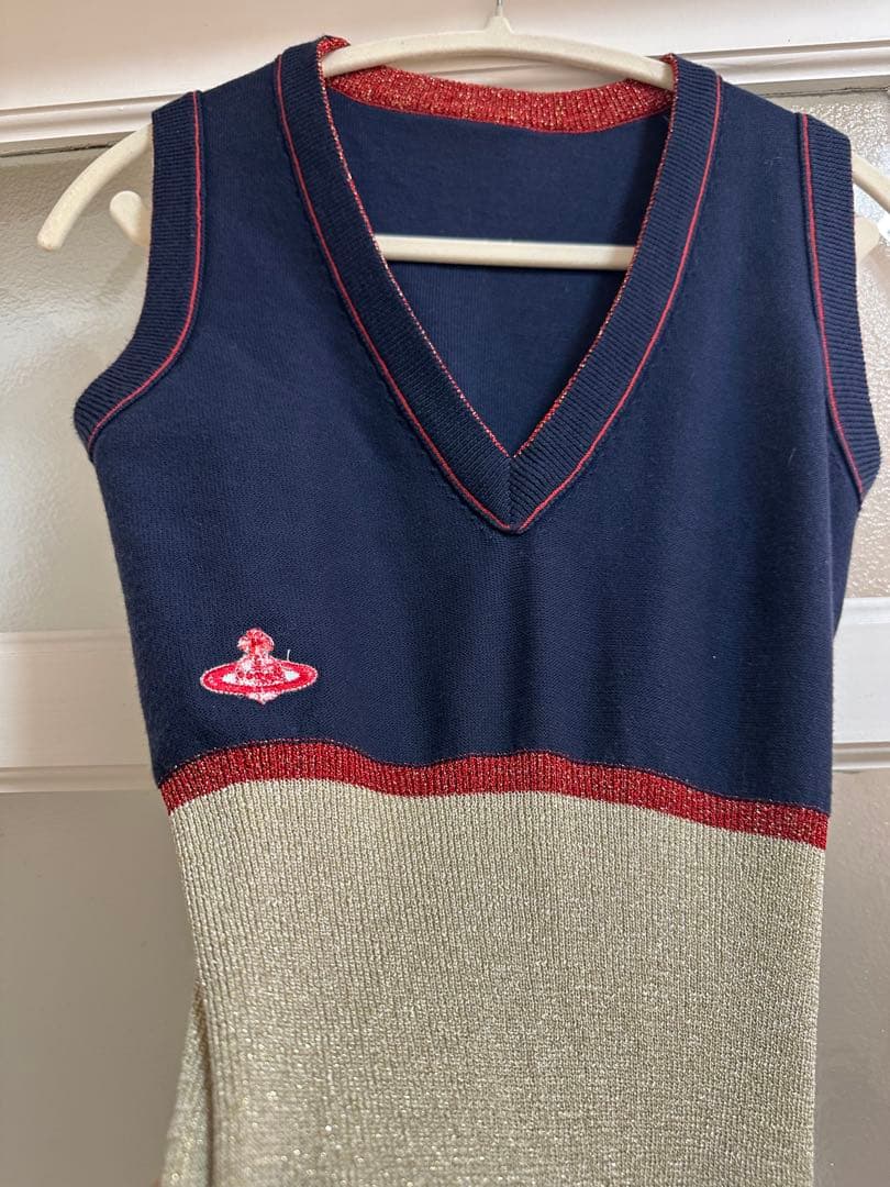 Vivienne Westwood ニットベスト オーブ刺繍