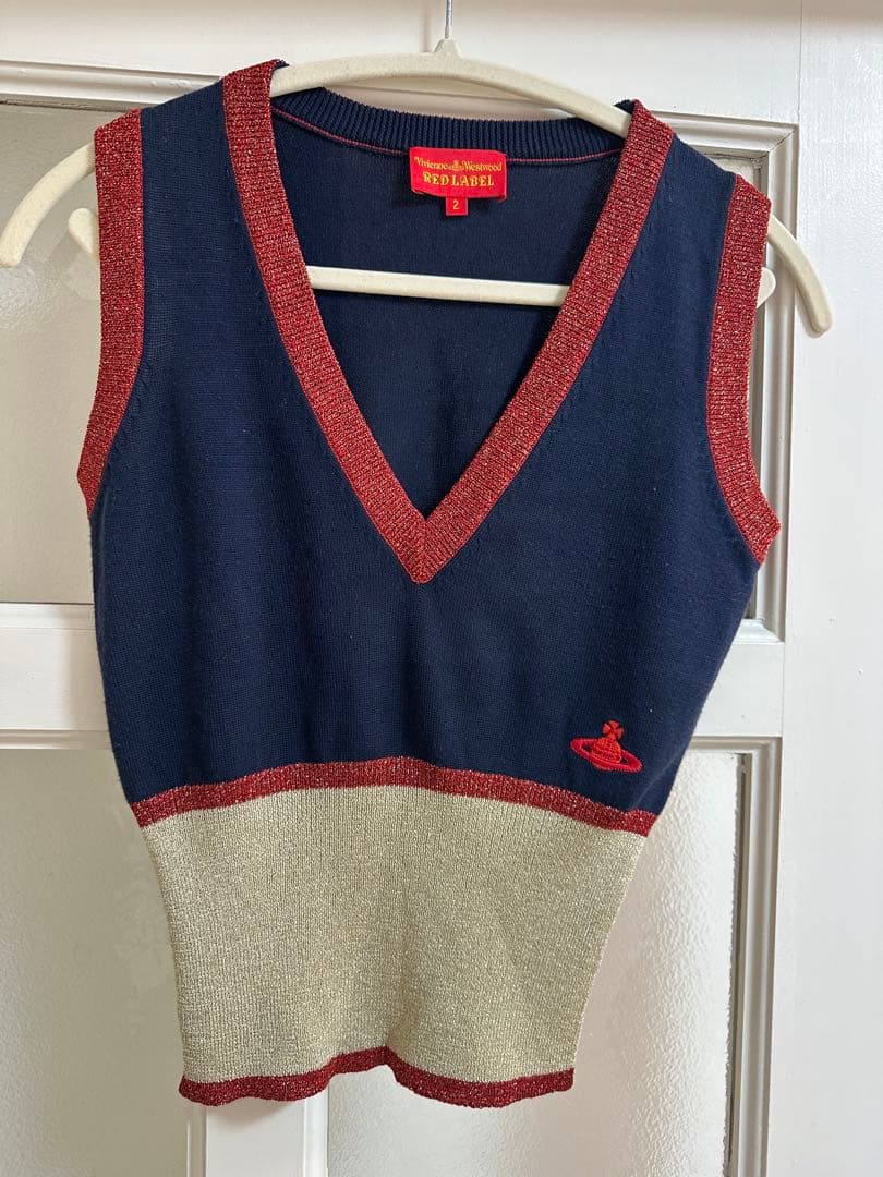Vivienne Westwood ニットベスト オーブ刺繍