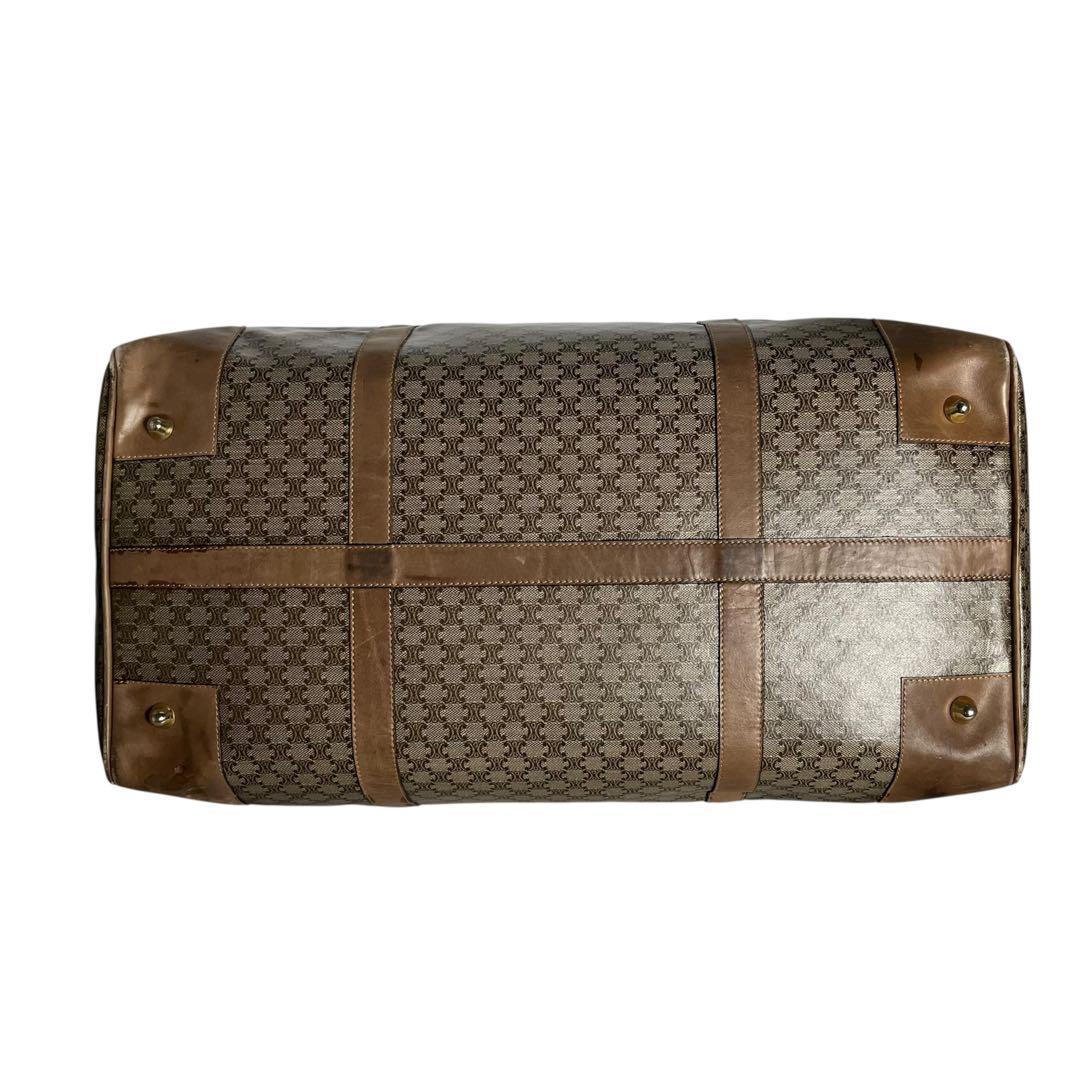 美品　CELINE 208 ボストンバッグ　トリオンフ　マカダム柄　総柄