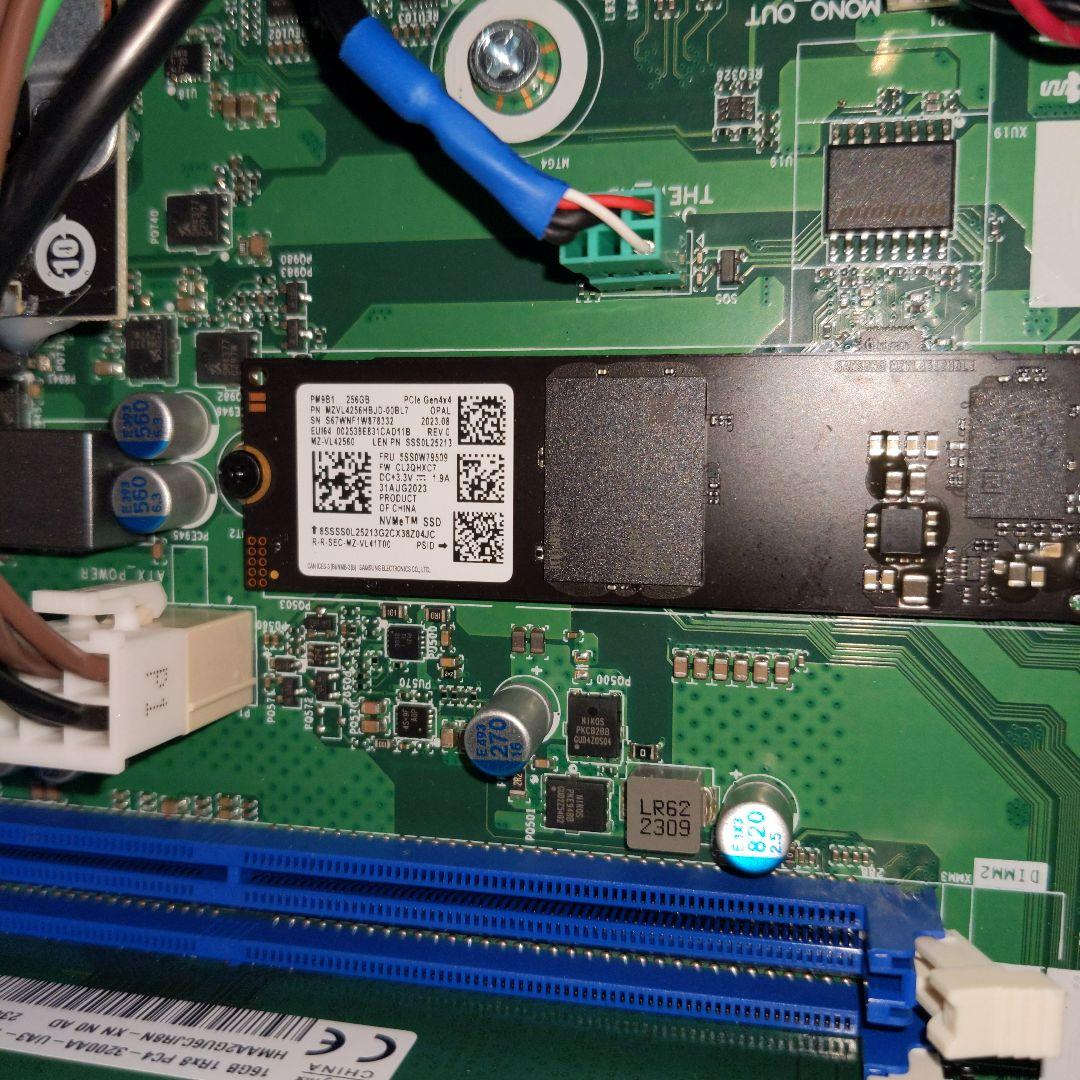 Windowsデスクトップ i5 12400 16GB nvme 256GB thinkcentre 50s