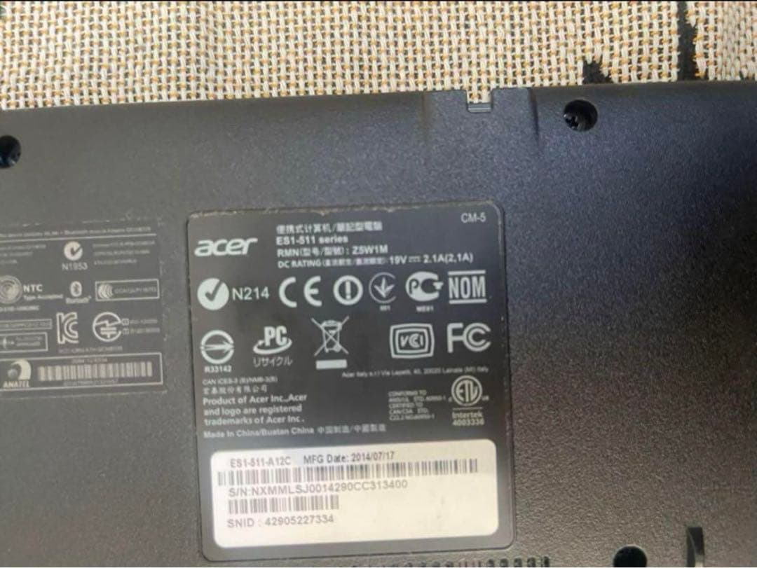 acer Windows11 ノートパソコン　office