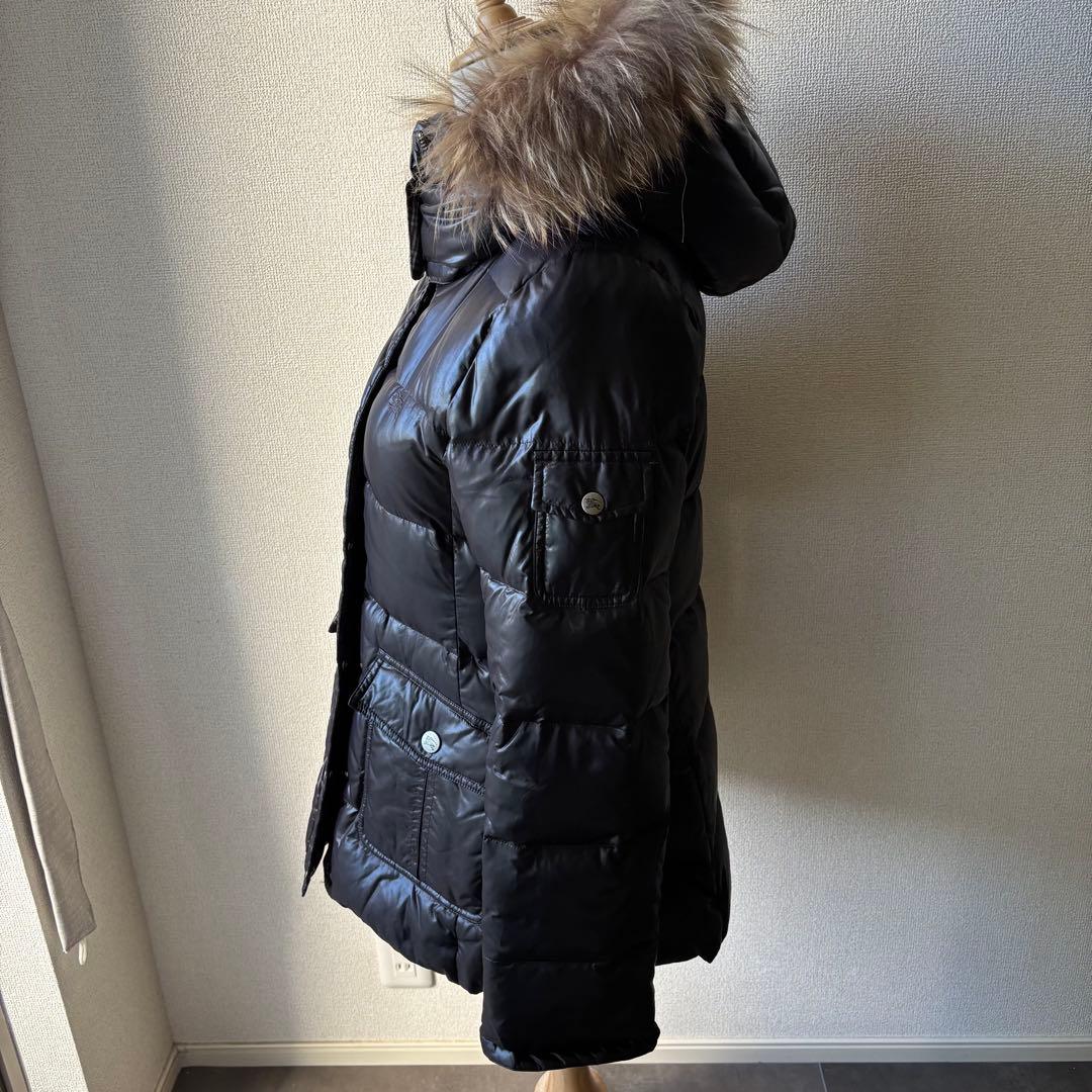 バーバリーロンドンブルーレーベル　ダウンコート　ジャケット　トラッドチェック