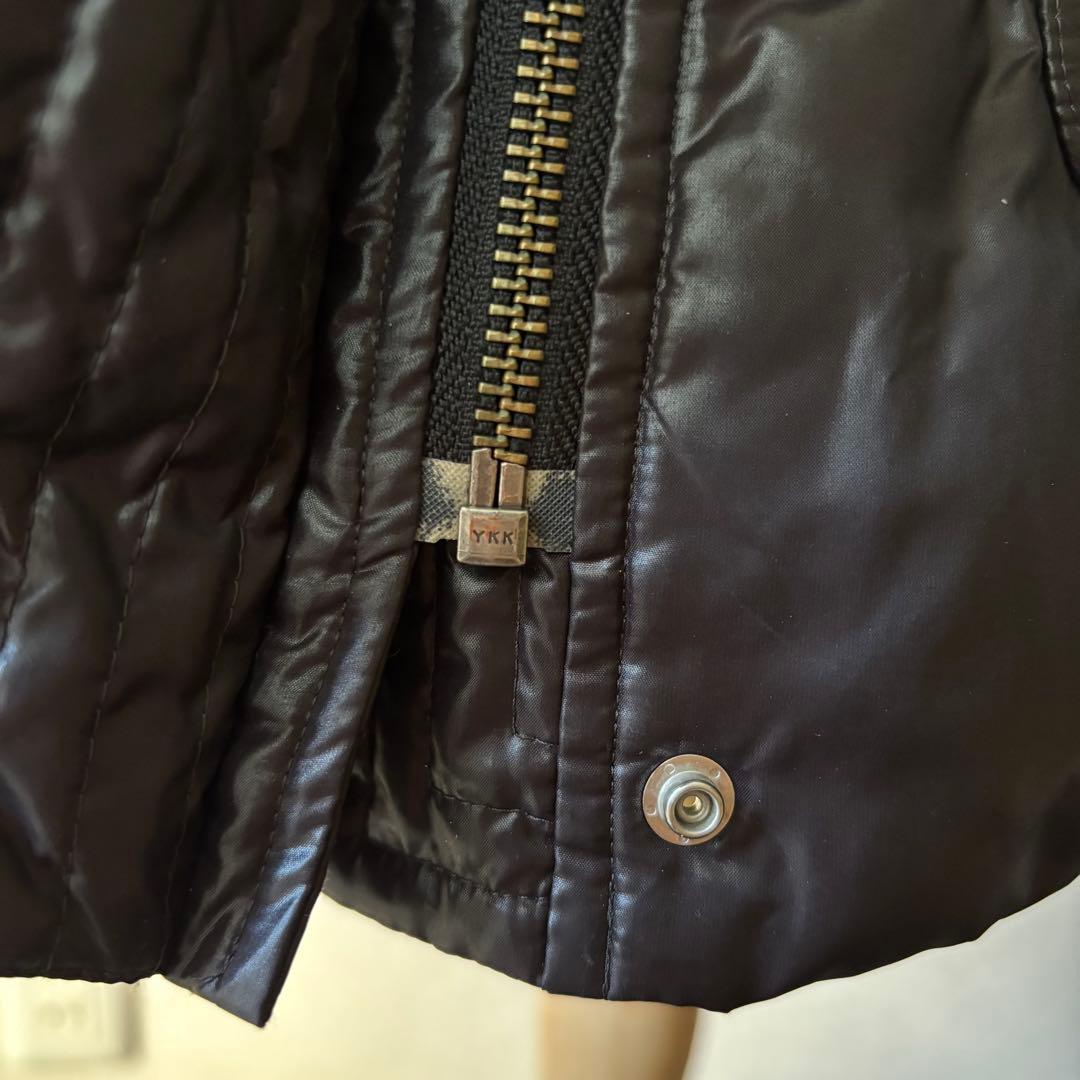 バーバリーロンドンブルーレーベル　ダウンコート　ジャケット　トラッドチェック