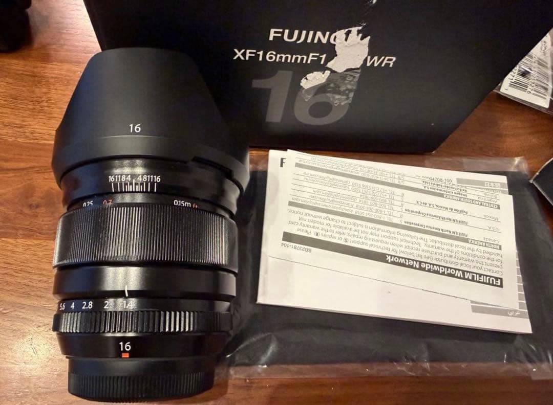 Fujinon XF16mmF1.4 R WR レンズ