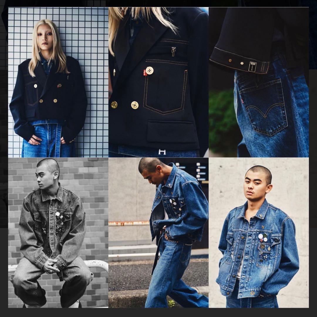 Levi’s sacai ピンズ 3種セット リーバイス サカイ ゴールド